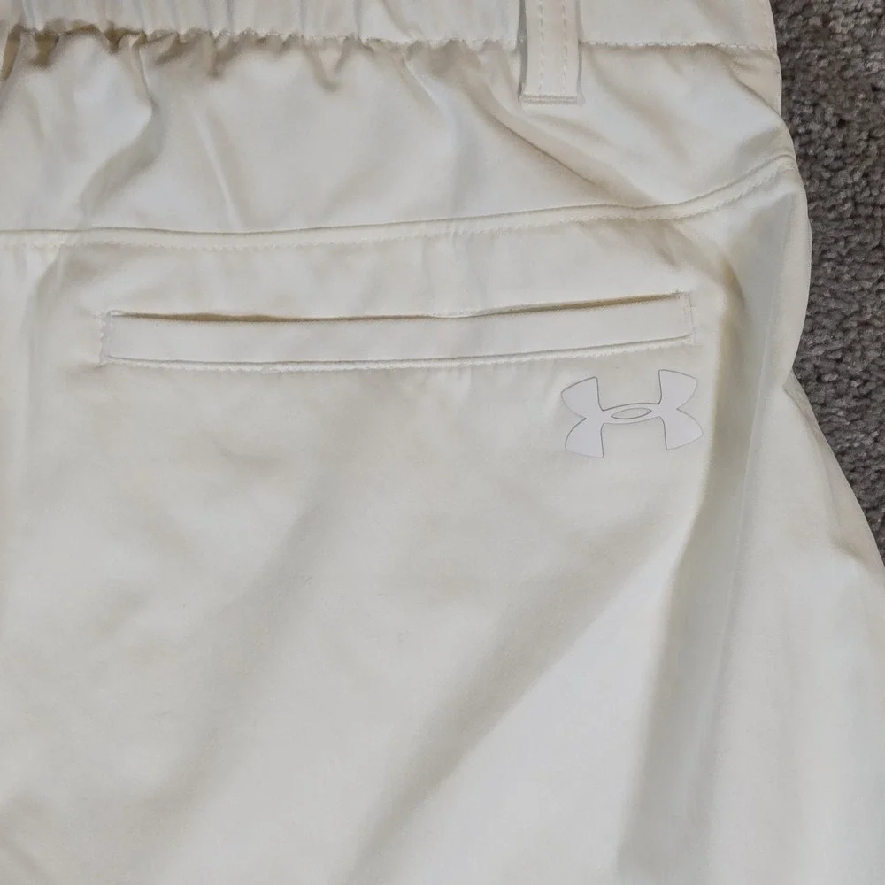 Under Armour Pants Mens Golf Pant 32x32 White Golf Performance Nylon Stretch